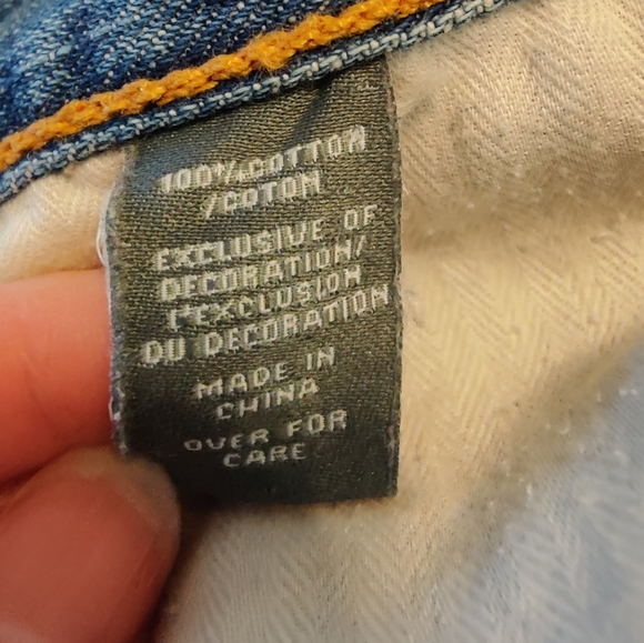 Abercrombie & Fitch distressed button fly jeans size 4/27 - Picture 9 of 14